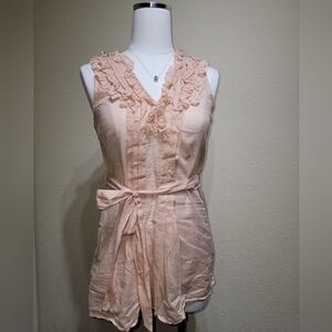 Marineblu Ruffled Blouse in Light Pink